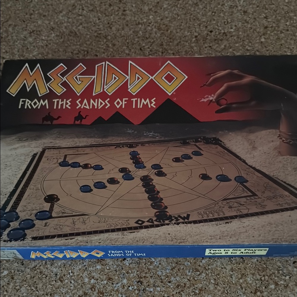 Vintage 1985 Strategy Board Game Megiddo From the Sands of Time Inc. All Pieces